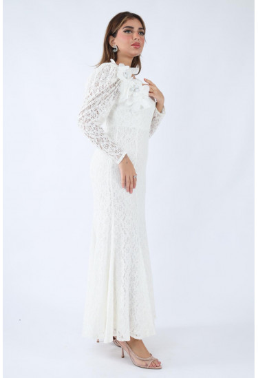 فستان دانتيل أنيق بلمسة فخامة فستان دانتيل أنيق بلمسة فخامة