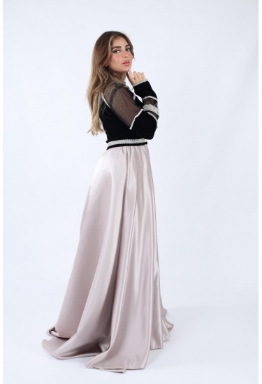 فستان سهرة ملكي بتصميم فاخر