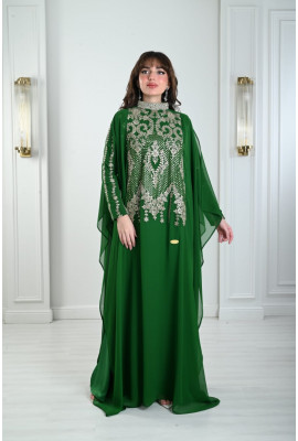 جلابيه نسائي طويله مطرزه