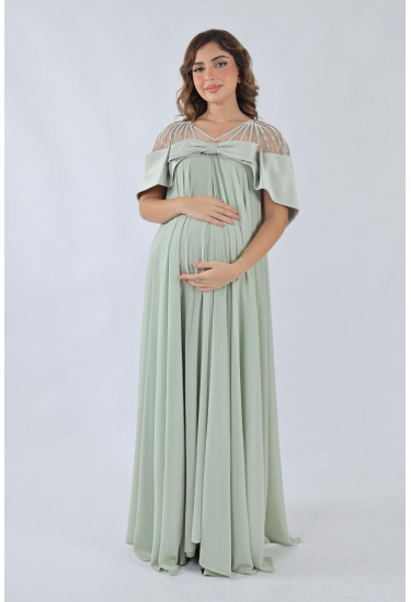 فستان سهرة  أنيق بتصميم راقٍ للمناسبات