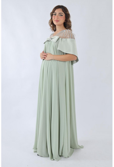 فستان سهرة  أنيق بتصميم راقٍ للمناسبات