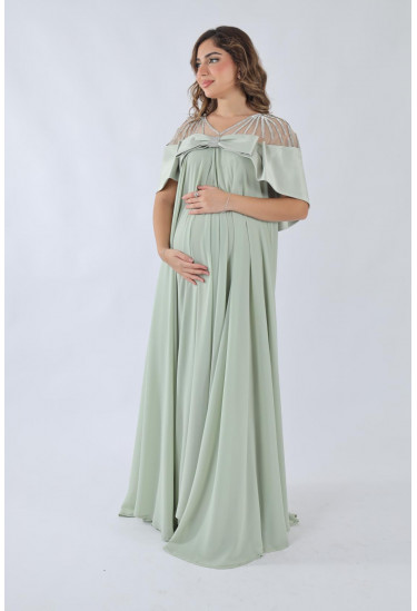 فستان سهرة  أنيق بتصميم راقٍ للمناسبات