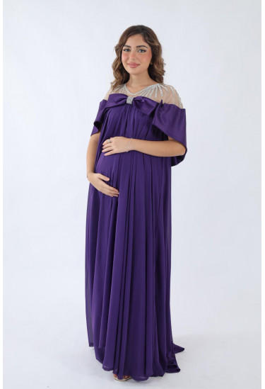 فستان سهرة  أنيق بتصميم راقٍ للمناسبات