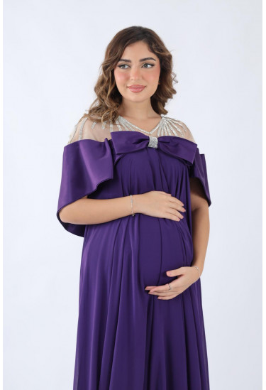 فستان سهرة  أنيق بتصميم راقٍ للمناسبات