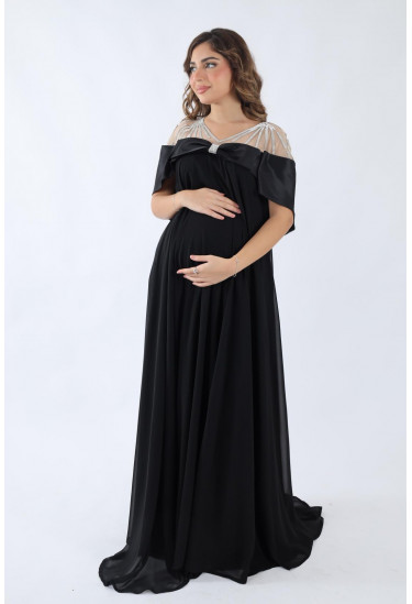 فستان سهرة  أنيق بتصميم راقٍ للمناسبات