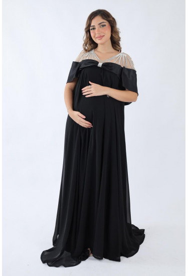 فستان سهرة  أنيق بتصميم راقٍ للمناسبات