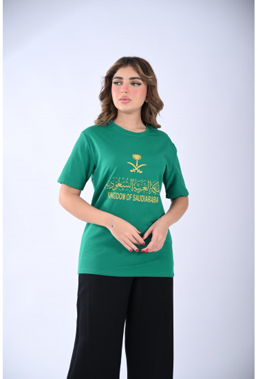 بلوزه بطابع وطني سعودي أنيق بلوزه بطابع وطني سعودي أنيق