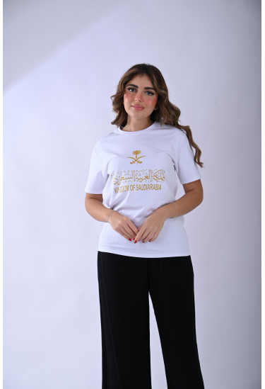 بلوزه بطابع وطني سعودي أنيق بلوزه بطابع وطني سعودي أنيق