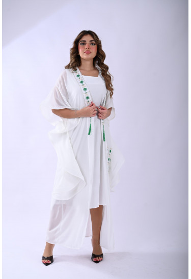 جلابيه أنيقة بتطريز وطني سعودي