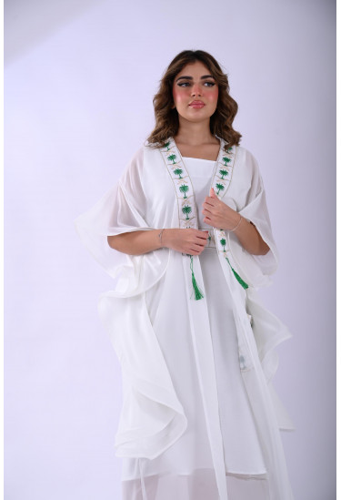 جلابيه أنيقة بتطريز وطني سعودي