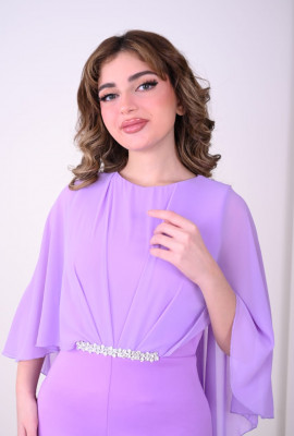 جمبسوت أنيق مع كيب شيفون رائع جمبسوت أنيق مع كيب شيفون رائع