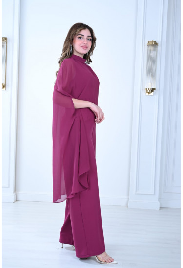 جمبسوت سهرة أنيقة بتصميم الكاب الفاخر