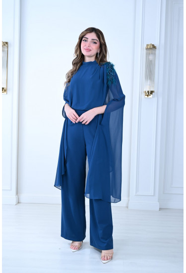 جمبسوت سهرة أنيقة بتصميم الكاب الفاخر