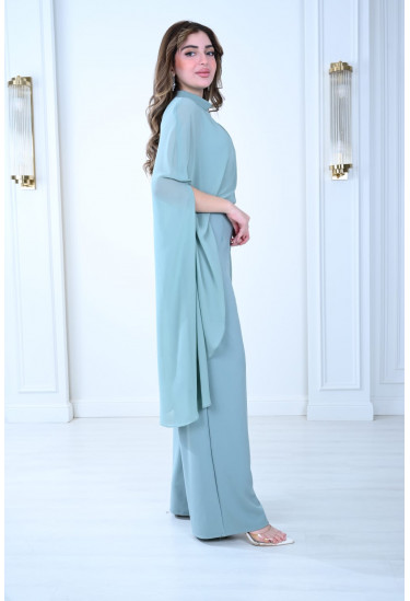 جمبسوت سهرة أنيقة بتصميم الكاب الفاخر