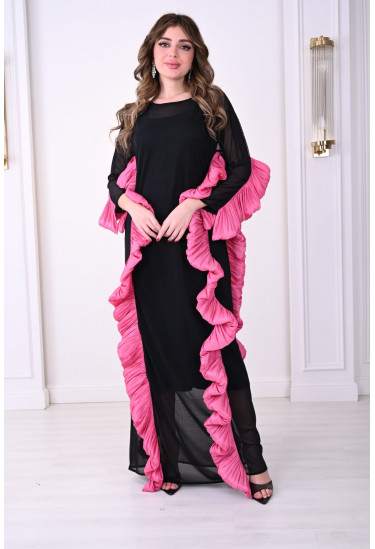 جلابيه نسائي  بحواف كشكشه 