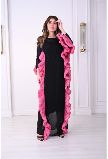 جلابيه نسائي  بحواف كشكشه 