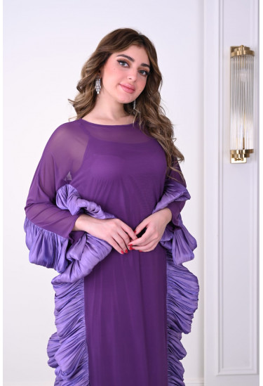 جلابيه نسائي  بحواف كشكشه 