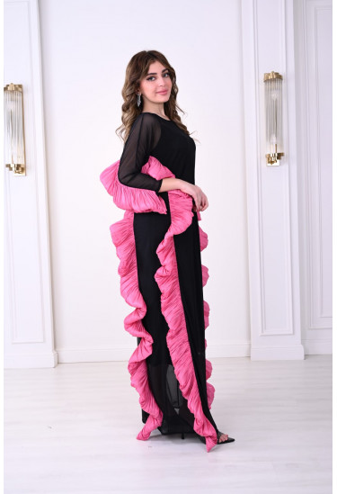 جلابيه نسائي  بحواف كشكشه 