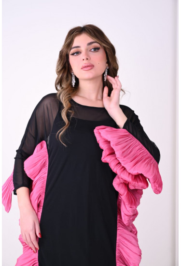 جلابيه نسائي  بحواف كشكشه 