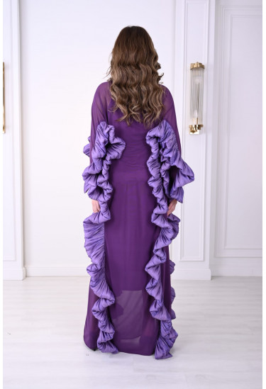 جلابيه نسائي  بحواف كشكشه 