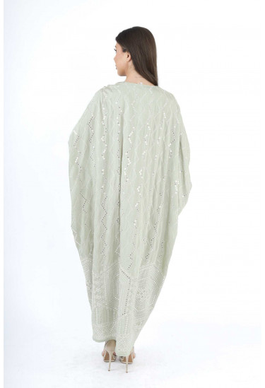 جلابيه كويتي بتطريز لامع فاخر 