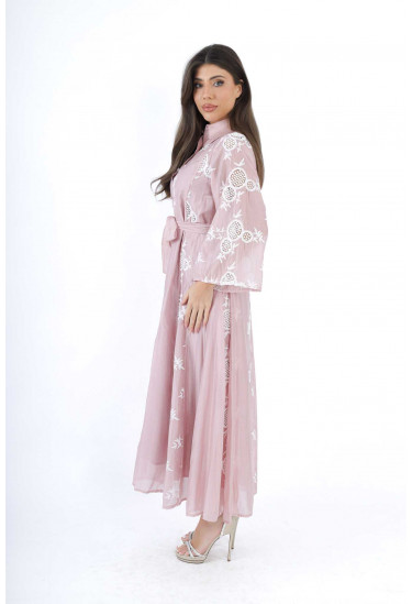 جلابيه نسائي تطريز مفرغ جلابيه نسائي تطريز مفرغ