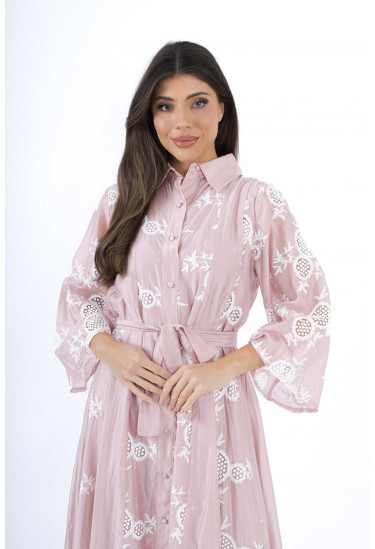 جلابيه نسائي تطريز مفرغ جلابيه نسائي تطريز مفرغ