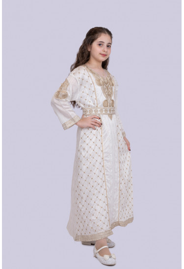 جلابيه بناتي بتطريز مميز وراقي