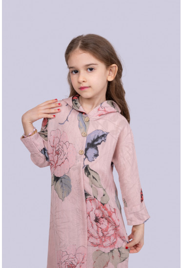 جلابيه بناتي طباعات زهور جلابيه بناتي طباعات زهور