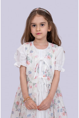 فستان بناتي بطبعات زهرية ناعمة فستان بناتي بطبعات زهرية ناعمة