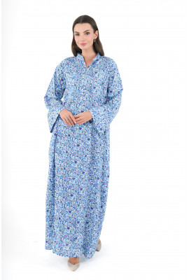 جلابية نسائية مزينة بالزهور