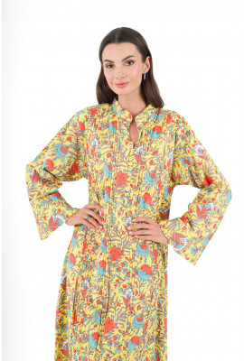 جلابية نسائية بطباعات زهور