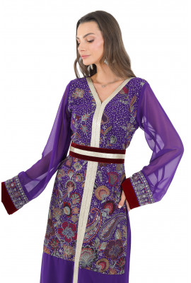 قفطان نسائي ملكي مطرز قفطان نسائي ملكي مطرز