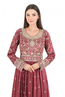 جلابية نسائية نمط كسرات البيليسيه