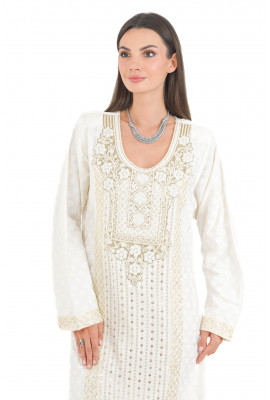 جلابيه مميزة نسائي مطرزه بخيوط ذهبية 