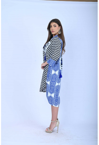 جلابية نسائية ميدي بنقوش مميزة