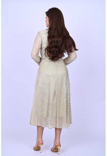 فستان ميدي مستوحى من الطبيعة فستان ميدي مستوحى من الطبيعة