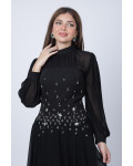 فستان نسائي طويل بكورسية فستان نسائي طويل بكورسية