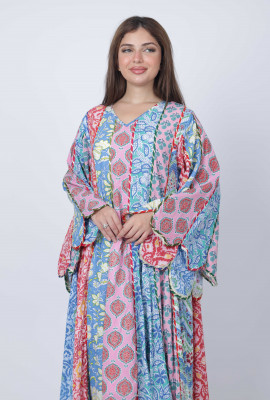 جلابية نسائية بتصميم فلاوري مميز