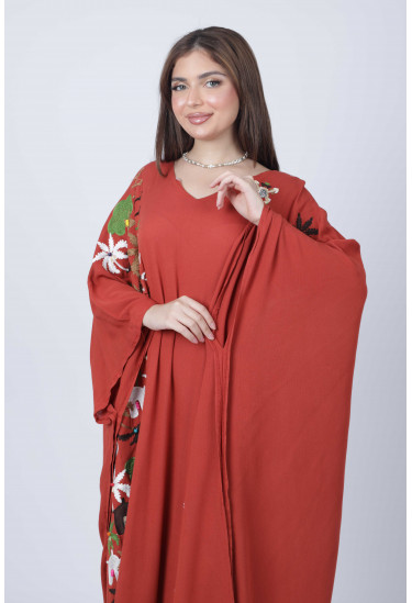 جلابية كيمونو مطرزة