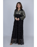 جلابية سهرة نسائية طويلة