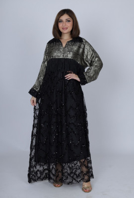 جلابية سهرة نسائية طويلة