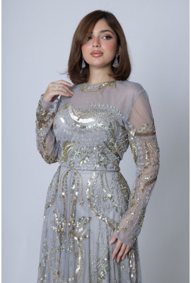 فستان سهرة تل فاخر