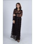 جلابية سهرة نسائية طويلة