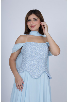 فستان نسائي ناعم للسهرات