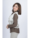 بلوزة نسائية بسديري منقوش بلوزة نسائية بسديري منقوش