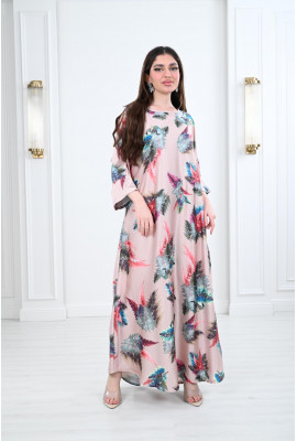 جلابيات مزينة بالكامل بطباعات زهور