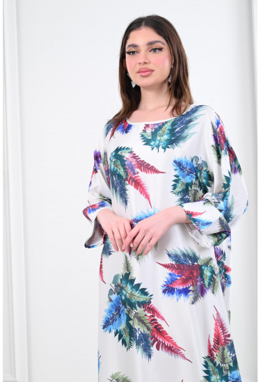 جلابيات مزينة بالكامل بطباعات زهور