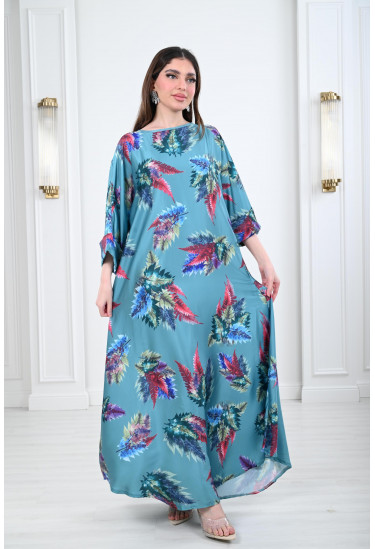 جلابيات مزينة بالكامل بطباعات زهور