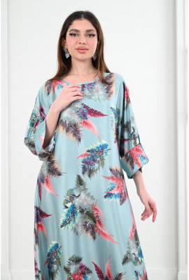 جلابيات مزينة بالكامل بطباعات زهور